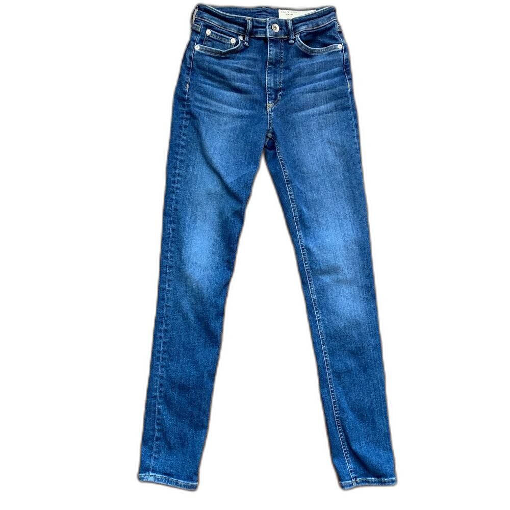 Rag & Bone Nina High Rise Skinny Jeans Women’s Size 25 Color: Jinx